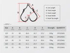 Noeby Heavy Duty Assist Hooks medidas y tamaños - Caribe Lures
