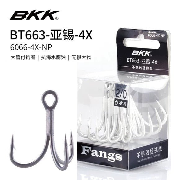 BKK Fangs Anzuelo Triple 4X - Caribe Lures