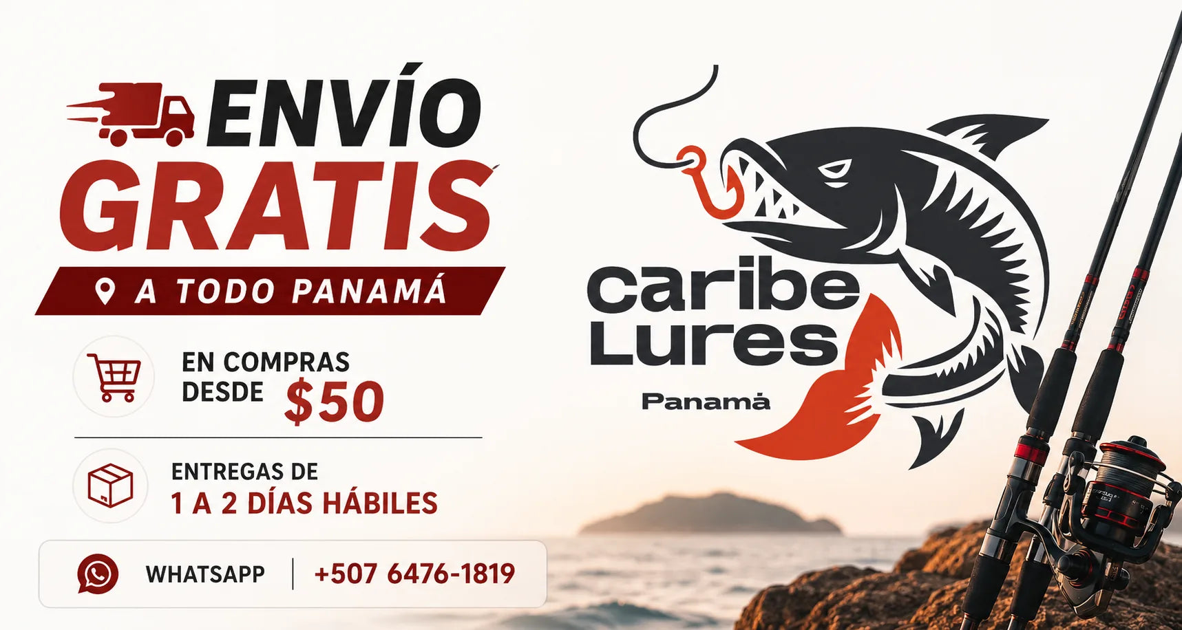Envío gratis a todo Panamá en compras desde $50 - Caribe Lures