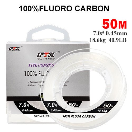 FTK Fluorocarbono 50 metros - Caribe Lures