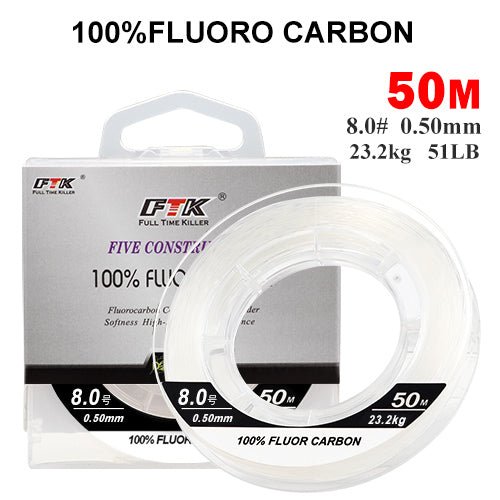 FTK Fluorocarbono 50 metros - Caribe Lures