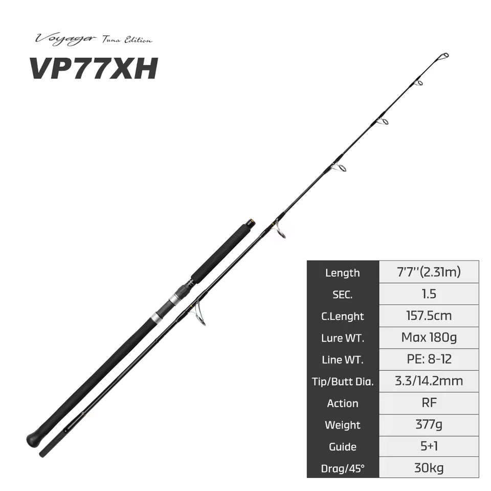Noeby Voyager Tuna Edition VP77XH especificaciones - Caribe Lures